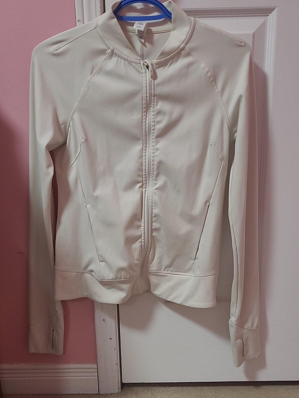 Yogalicious Cream Zip-Front Jacket